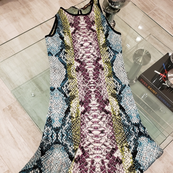 FLASH SALE-NWOT - Roberto Cavalli snake print knit dress. - Picture 1 of 13